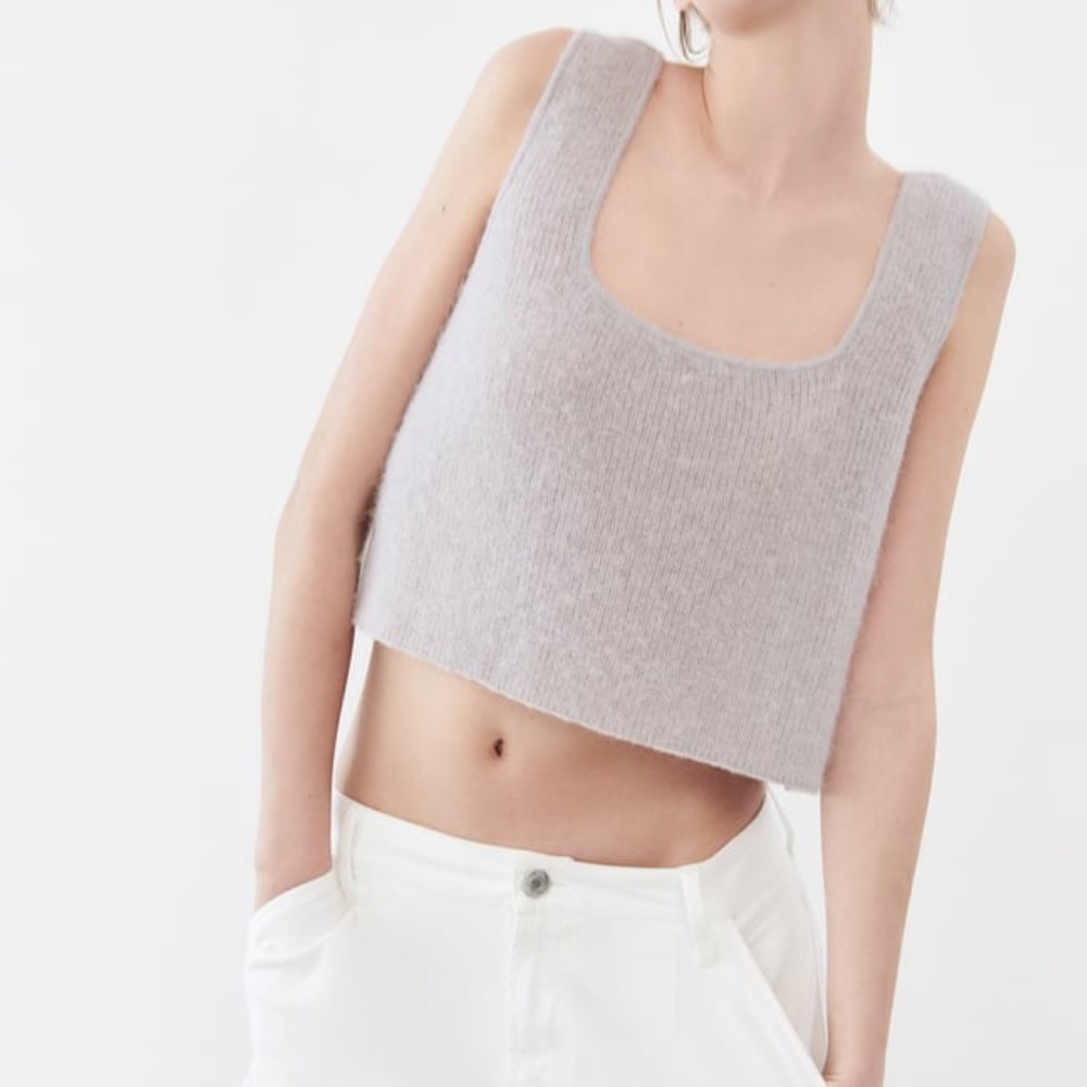 ZARA Wide Strap Knit Top